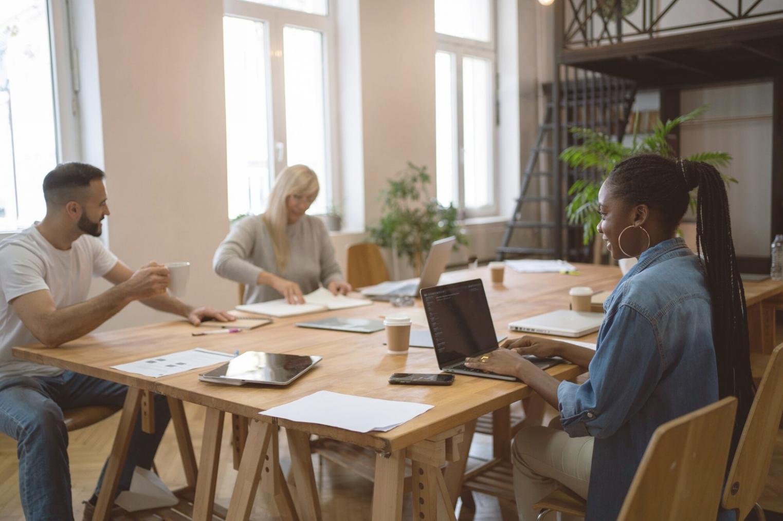 Financial planning consultation session with documents and calculator